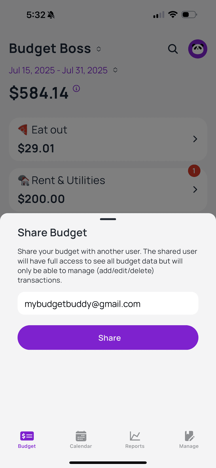App screenshot